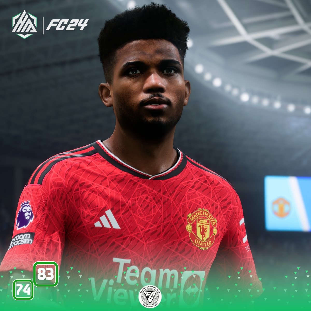 🚨Great Player with Pure Talent in #FC24 to have a custom face🤙 

Amad Diallo #ManchesterUnited 's Gem 💎

Release : Today ✅🤙 

#EAFC24 #PremierLeague #RedDevils  #ManchesterDerbyWeek #ManchesterisRed