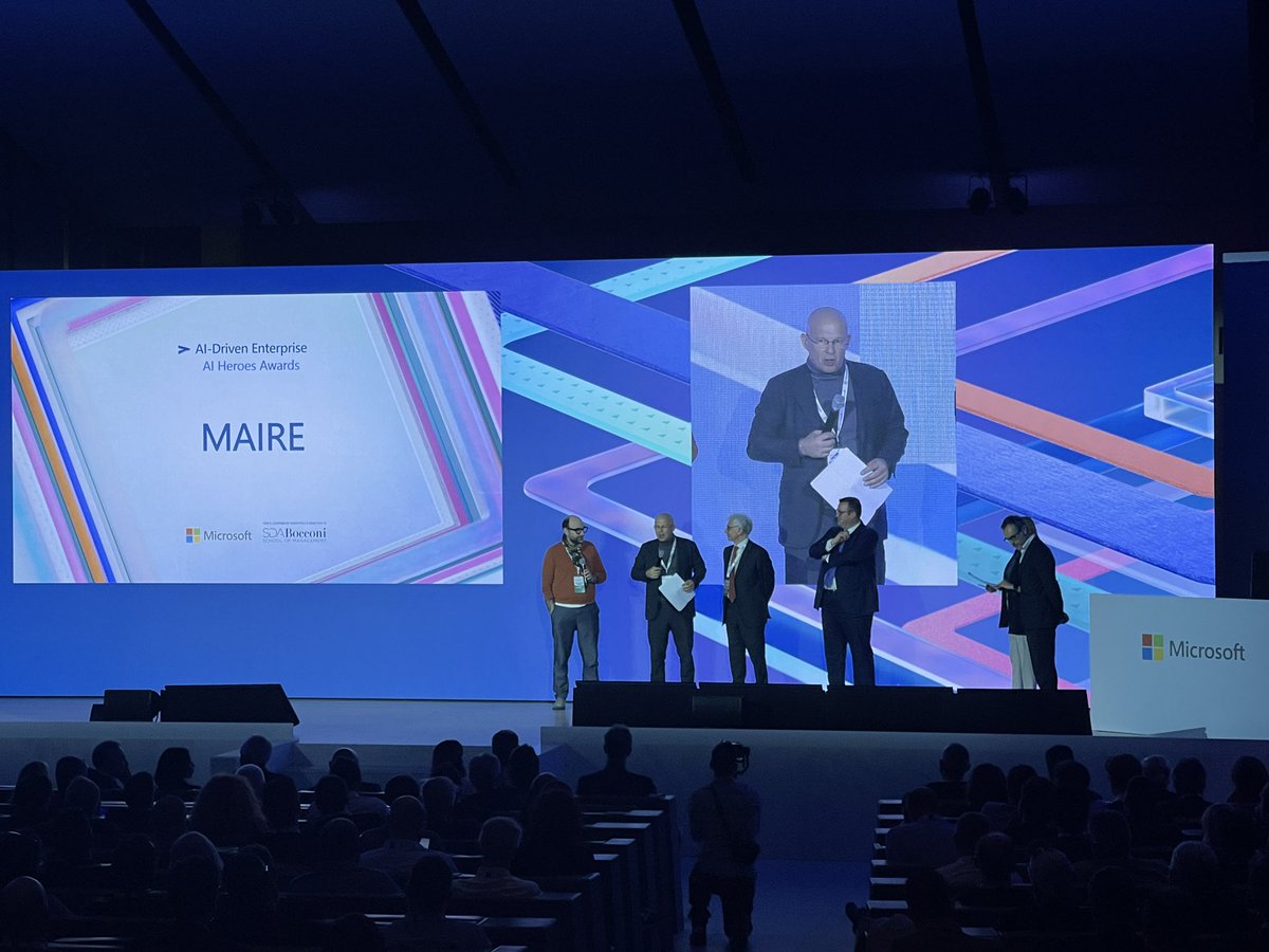 A vincere la categoria AI-Driven Enterprise… MAIRE 🏆 #MicrosoftEnvisionAIConnection