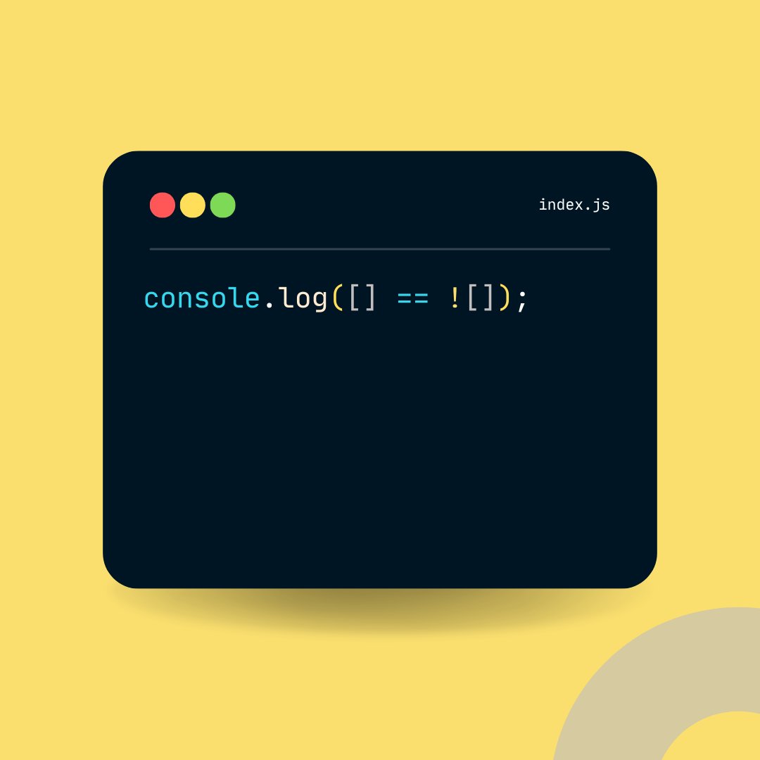 TheDevEnzo's tweet image. What will be the output of the following javascript code?👇👇
#coding #javascript #programmingg #100DaysOfCode