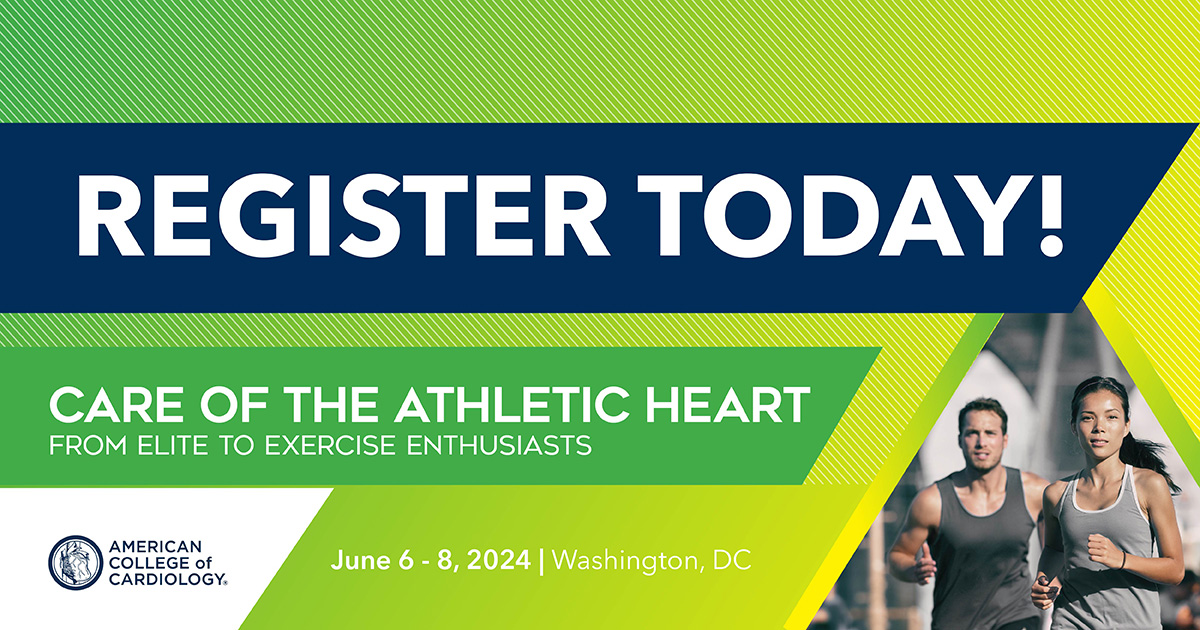 Join us for #ACCAthleticHeart June 6-8 either in-person or virtual and learn the latest in #SportsCardio from experts, like @EAPCPresident Dr. Michael Papadakis, @MeaganWasfy, @JeffHsuMD and more! Register here: bit.ly/4a0CycP #SportsCardio