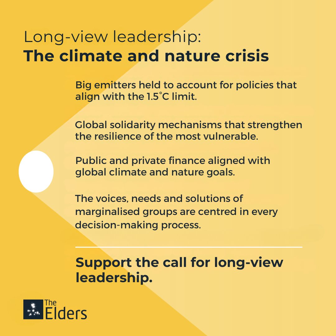 The consequences of global temperature rises exceeding 1.5°C would be catastrophic for people and planet. Leaders must respond to the warnings of climate scientists with the highest level of ambition to secure a liveable future for all. It's time for #LongviewLeadership.