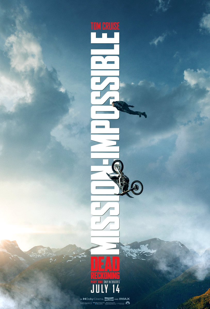 Poster insuperável 

#TomCruise 
#MissãoImpossível7
#MissionImpossibleDeadReckoning