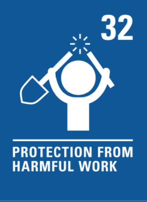 Our Article of the week this week is #Article32 Protection from Harmful Work   Children have the right to be protected from doing work that is dangerous or bad for their education, health or development. If children work, they have the right to be safe and paid fairly. #RRS