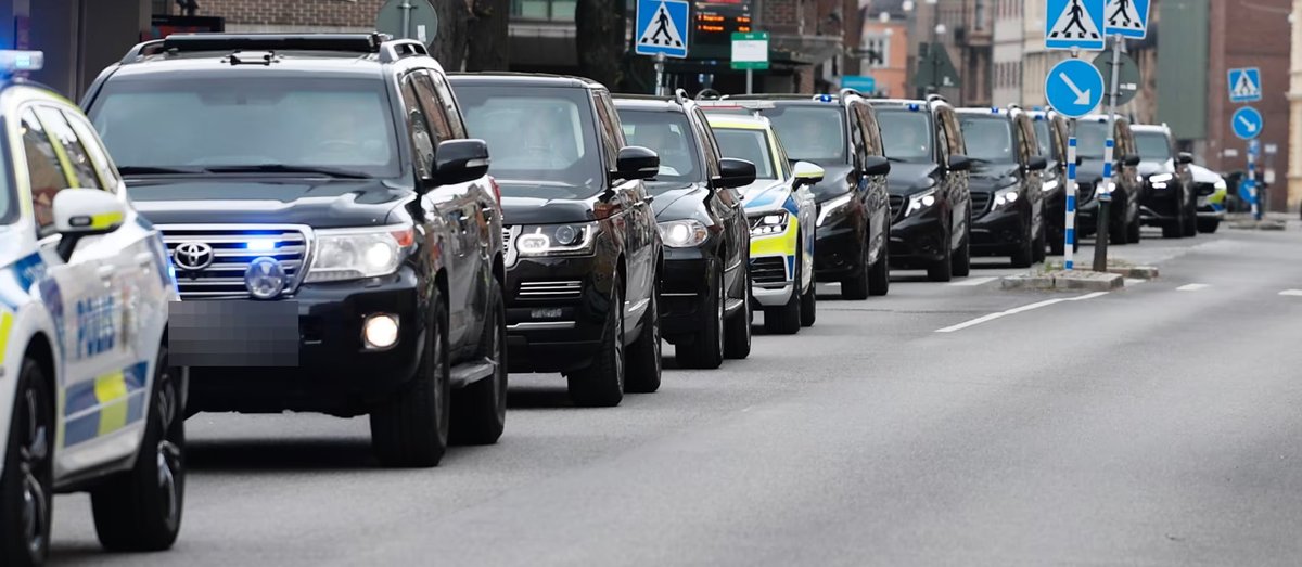 BREAKING: 100+ Swedish policemen are transporting the Israeli singer Eden Golan to Malmo Arena in a very long convoy of police cars A police helicopter is flying above the convoy Eden is competing in the Eurovision Song Contest tonight in a city infamous for its antisemitism
