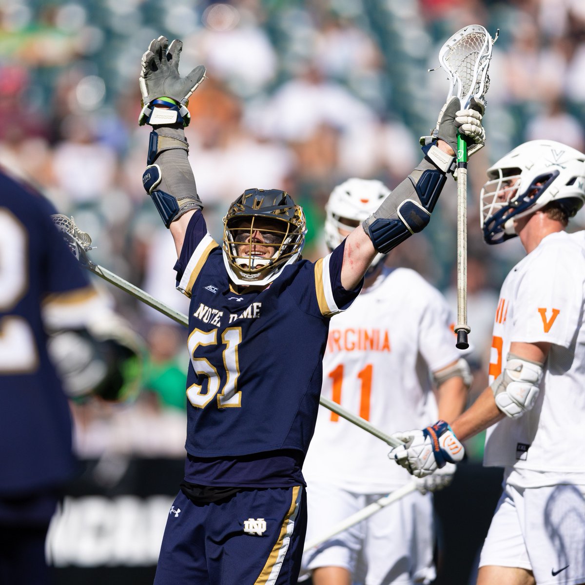 Notre Dame's all-time leader in men's lacrosse points, Pat Kavanagh, joined the Pat McAfee Show to talk all things Irish ahead of the NCAA Tournament. @tbhorka has the highlights: on3.com/teams/notre-da…