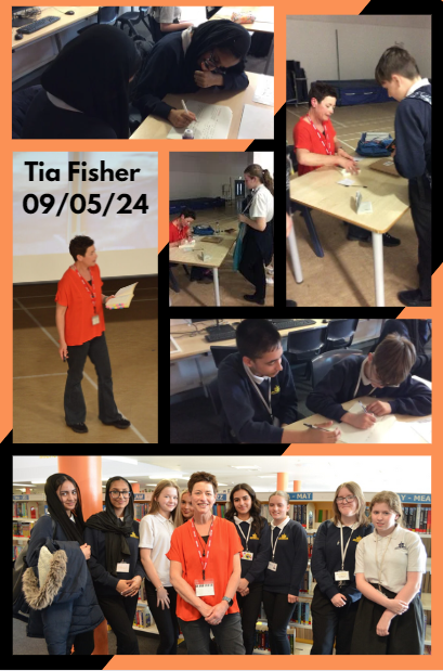 What a wonderful morning we had with the extremely talented @tiafisher_! Our students were engrossed in her assembly and workshop and asked some insightful questions about the process to become an author.