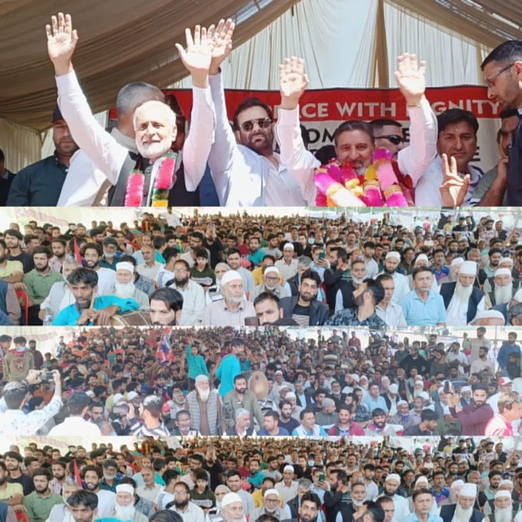 A tremendous show of people’s support to ApniParty at Astan Pora Chadora.