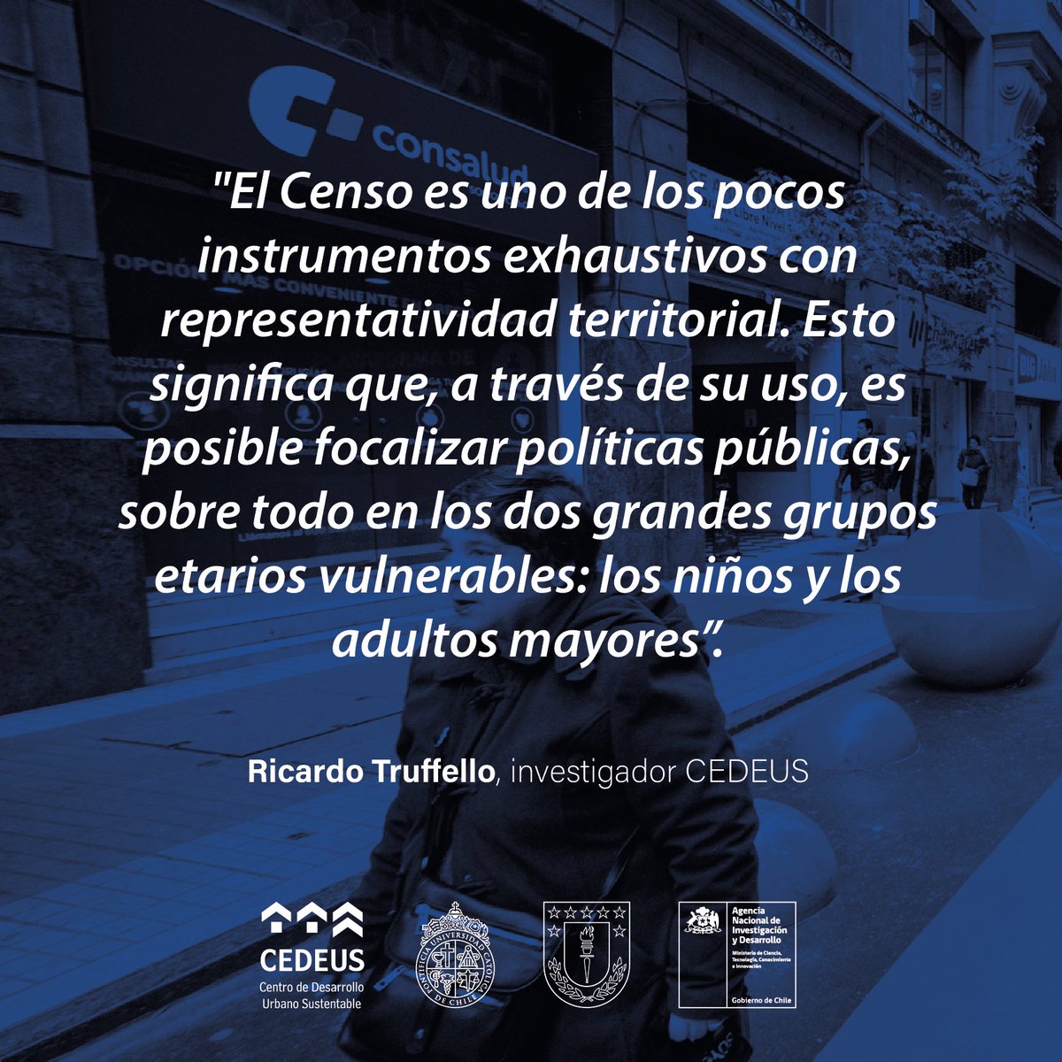 CedeusChile's tweet image. ¿Cómo viven los adultos mayores en Chile?

El investigador CEDEUS @rtruffello indica que la información recopilada por el Censo será esencial para generar políticas públicas que mejoren la calidad de vida de este grupo.

Lee la entrevista completa👇
cedeus.cl/blog/2024/05/0…