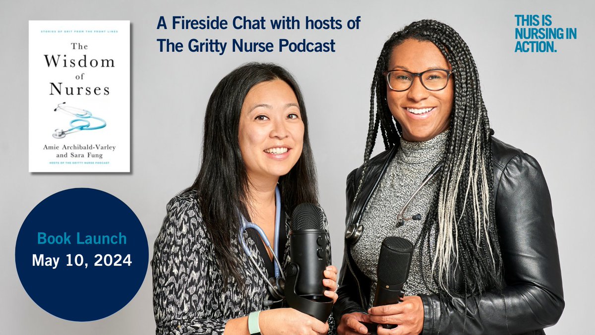 Don't miss our final #BloombergNursingWeek event happening tomorrow May 10 at 5pm, with hosts of the @GrittyNurse @AmieVarley & @saramfung. Join us for a fireside chat about their new book #ThisWisdomofNurses and get a signed copy! Register: secureca.imodules.com/s/731/form-bla…