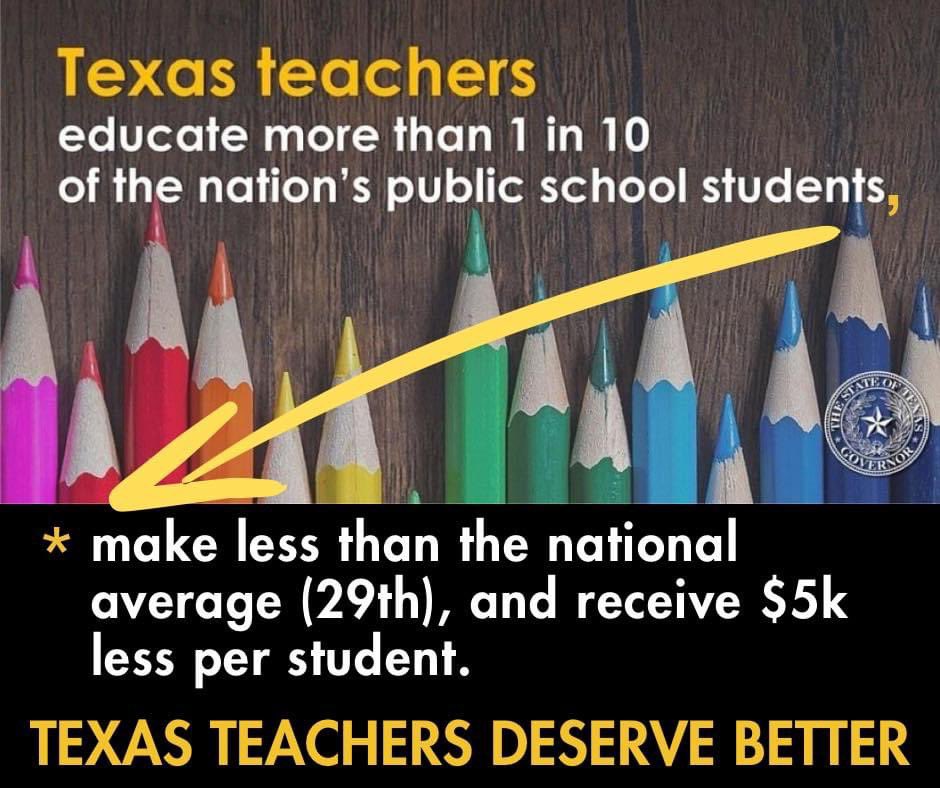 Recognizing the value of our educators means giving them the compensation they deserve. It’s time we align pay with their dedication and expertise. Let's invest in public schools, because a society that values education thrives.
#TeacherAppreciationWeek #saynotovouchers #txlege