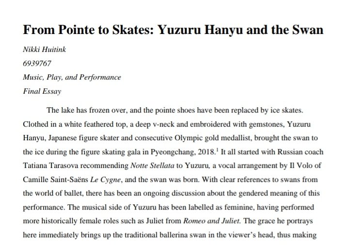 There's a very interesting essay about Yuzuru's performance of Notte Stellata published by one of the members of Studievereniging Hucbald, a group of musicology students from Utrecht University, Netherlands, in 2021.