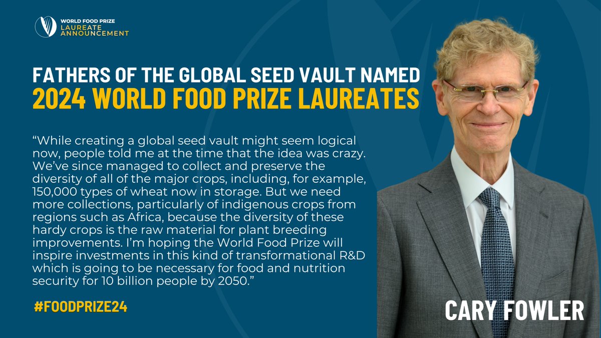 The vault was the brainchild of Fowler, who wrote to Norway’s Ministry of Foreign Affairs to ask them to consider establishing such a facility during his time at CGIAR, the world’s largest publicly funded agricultural research organization. Learn more: bit.ly/3QypJQj