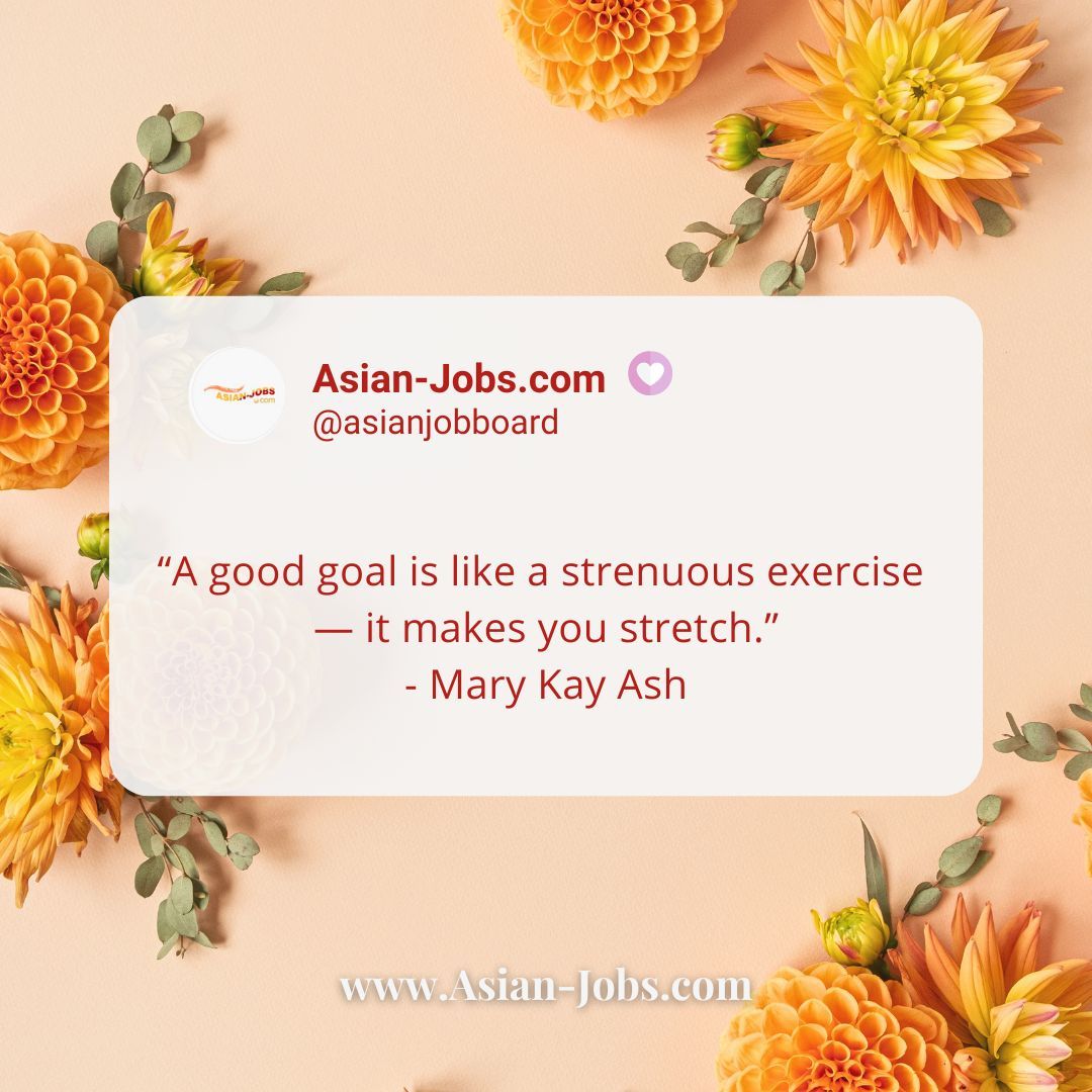 If you want to achieve something great.. Dream big, stretch your goals to your limitation & go out of your comfort zone. You can do it! 😉

ASIAN-JOBS.COM

#takerisks #youcan #youcandoit #confidence #havefaith #havefaithinyourself #hardwork #workhard #believe #like4like