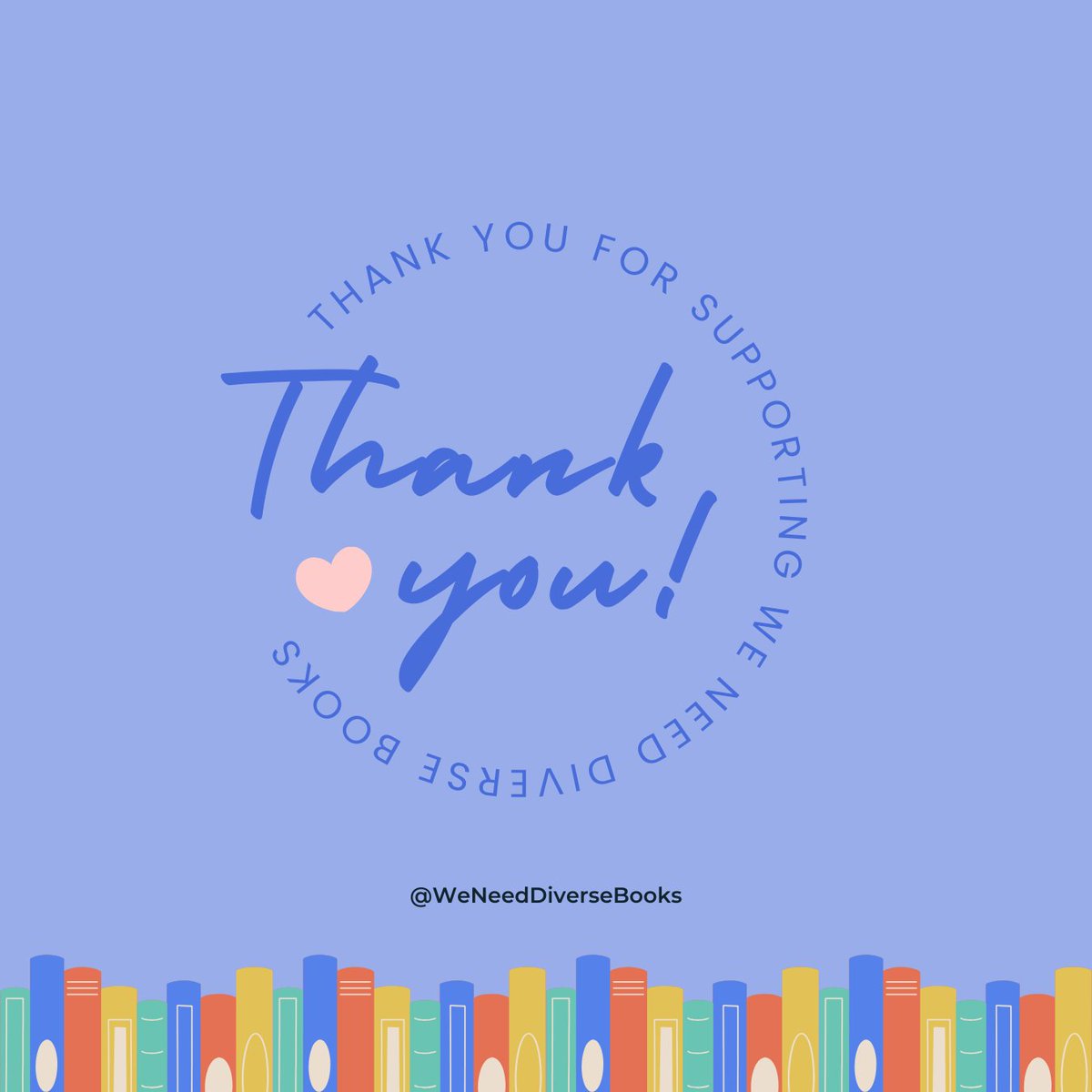 We're deeply grateful for all your continued support. It’s thanks to all of you who are part of the WNDB community that we can continue showing why diverse stories will always matter!

Thank you for sharing and supporting ❤️📚