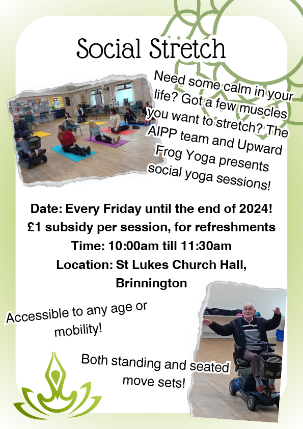 Stretch your muscles & loosen up at the end of the week at the Social Stretch at St Luke's Church Hall - sessions are accessible to any age or level of mobility & only cost £1 to cover refreshments. To take part, just drop into St Luke's from 10am tomorrow. @SMBC_Community