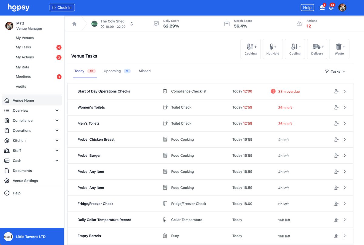 Hopsy...

Your new work bestie. 

✅ More Safety
✅ More Compliance
✅ More Peace of Mind

Learn more 👉 bit.ly/3I05lmI 

#UKHospitality #HospitalitySoftware #Hospitality