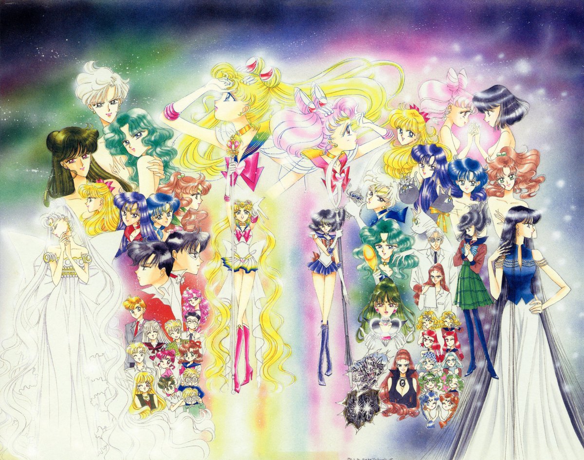 The characters from the Infinity arc. 1996. #SailorMoon