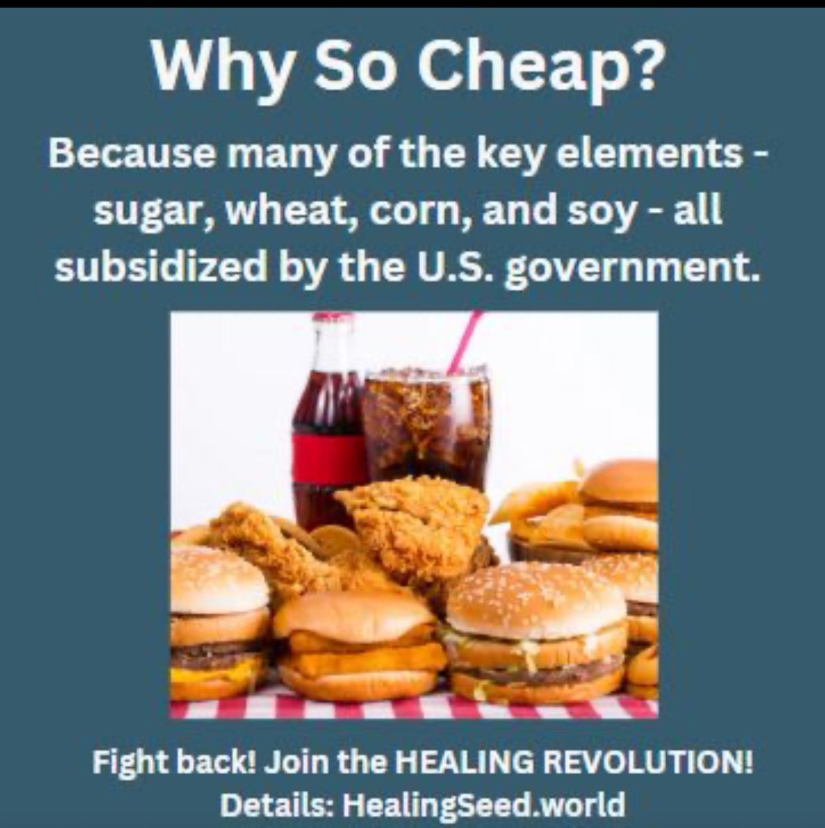 LET'S BREAK THE BROKEN SYSTEMS We, as consumers, have the ultimate power -- our purchasing power. We can continue to support multinational companies producing inferior food products OR we can choose to support local ranchers and farmers, producing quality and healthy foods.