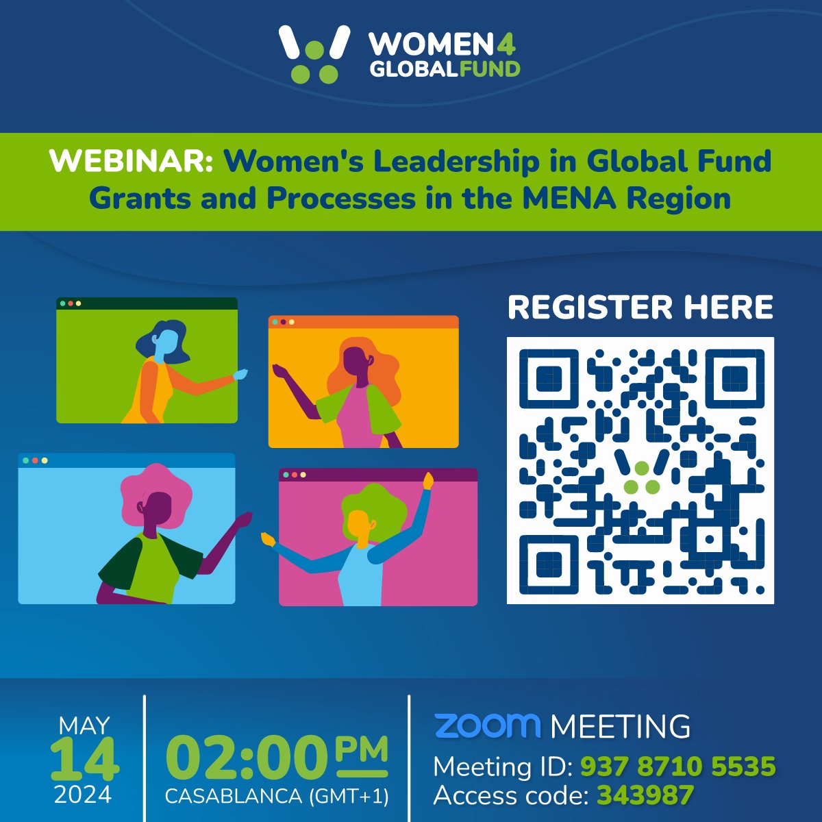 🌟 Ready to lead? 

Join #W4GF webinar on May 14! Connect with women advocates from MENA region, share strategies, and foster networking and collaboration.

Let’s drive change together! 
bit.ly/3QyTTmA 

#fundherhealth