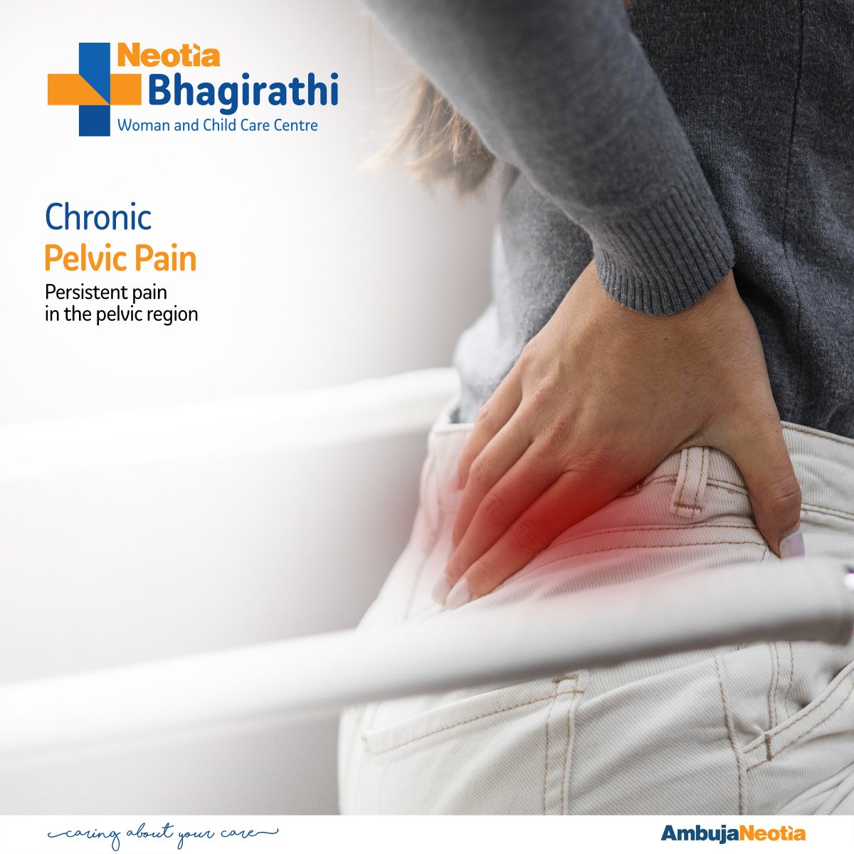 Chronic pelvic pain: a silent #struggle affecting millions worldwide. It's more than just #physical #discomfort; it disrupts daily life, relationships and mental health. Consult your doctor. #chronicpelvicpain #pain #consultation #caringaboutyourcare #ambujaneotia