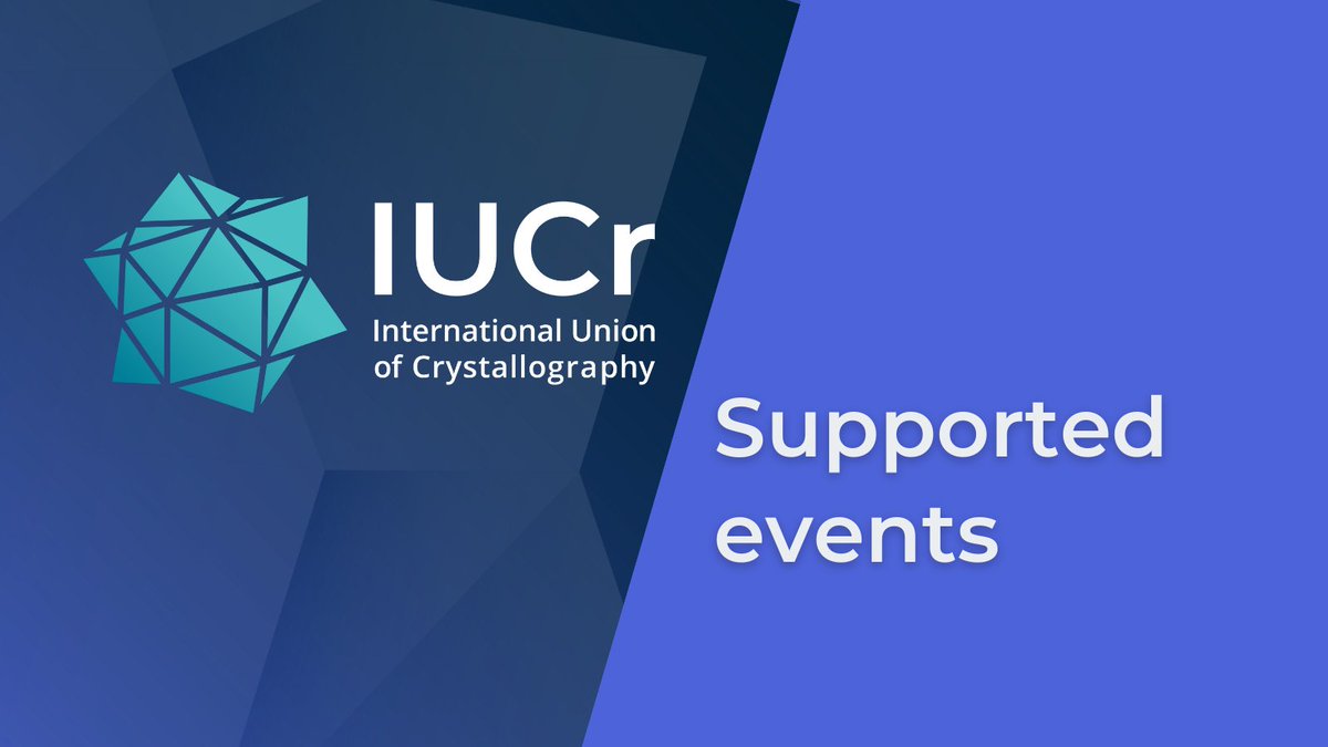 🗓️We've updated our logo and our calendar! For more information please refer to the <a href="/IUCr/">IUCr</a> website where you can find out about bursaries, abstract deadlines and registration ↓ iucr.org/calendar/calen…