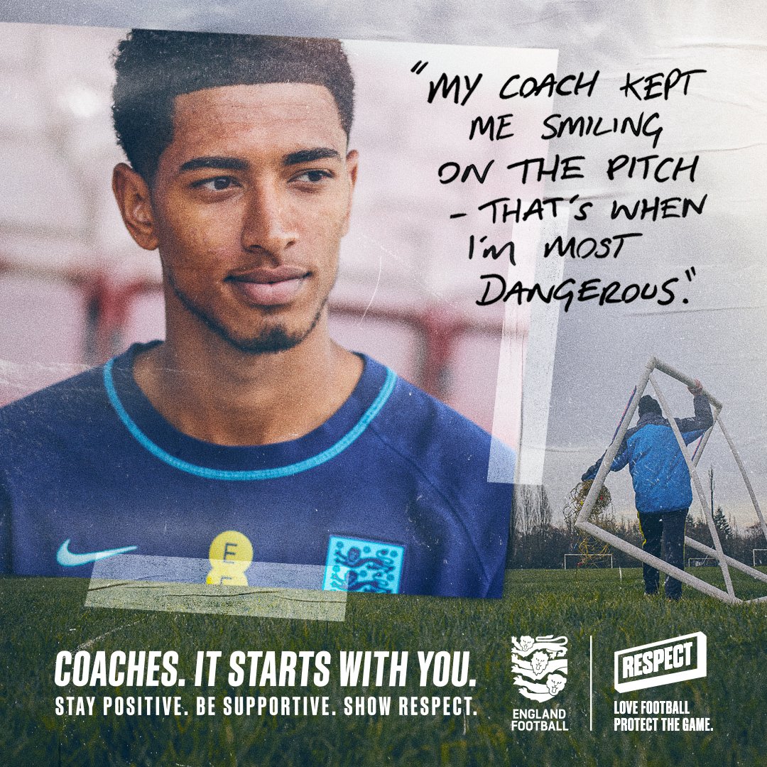 Coaches, you can help players change both on the pitch and off it. Show a positive attitude and they’ll follow you #itstartswithyou