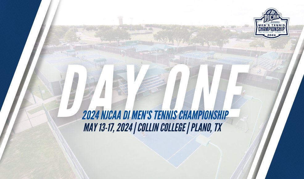 Let the games BEGIN! 🏆 The #NJCAATennis DI Men's Championship is kicking things off here in Plano, TX with matches beginning at 8:00 AM CT! 🎾 📊 | tournamentsoftware.com/tournament/727… 💻 | njcaa.org/championships/…