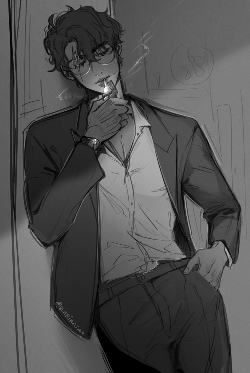 zlarirosa's tweet image. [ mafia au ] smoke break 

#drarry #hpdm #HarryPotter