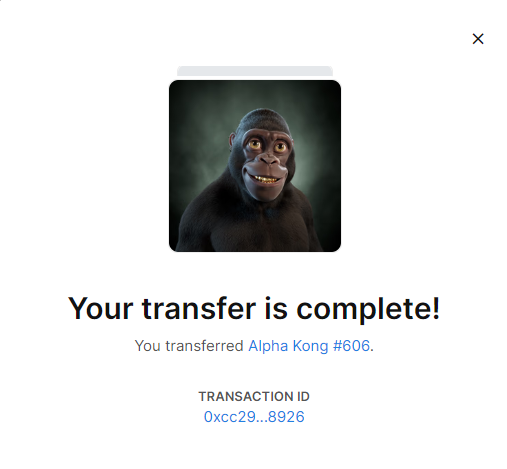 AlphaKongsClub's tweet photo. 🌞 GM Web3 Enthusiasts! 🚀

Big congrats to our super lucky winners this week: 
🥇@AKC_Sasha snagged 4x Omega Kongs Keepers 
🥈 @memokrd scored 2x Alpha Kongs
Prizes Value $1314🔥

Feeling lucky? 
🎡 Don't miss out—stake your Kongs, earn coins, spin the wheel, and win amazing prizes! Let's keep the wins rolling! 💪

#AlphaKongsClub