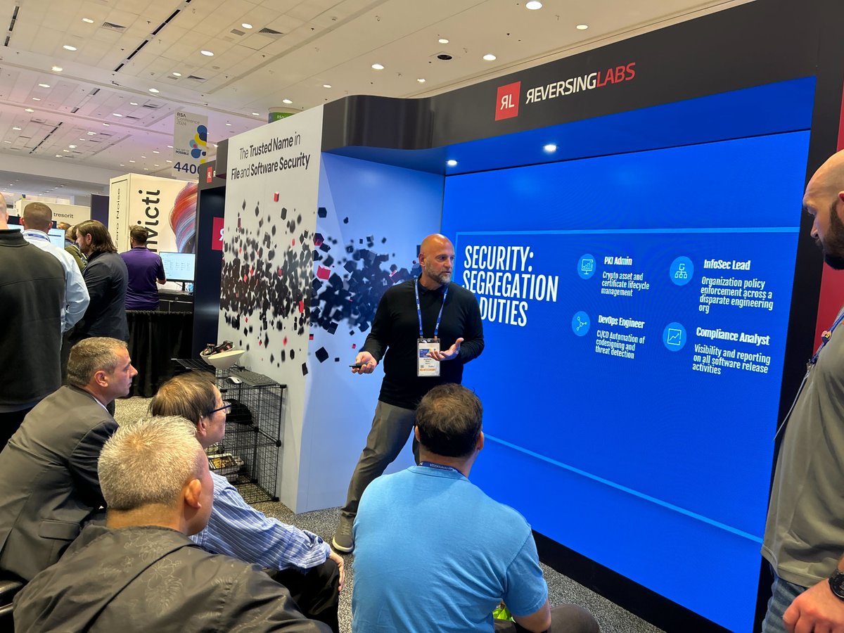 It's the last day of #RSAC2024 😔. Make the most of it at RL's Booth 4528: bit.ly/3xs6jG3 Huge thank you to @drjessicabarker & @digicert for joining us yesterday! #RSAC