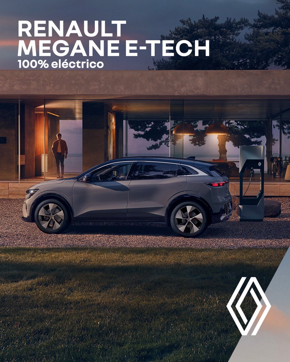 la carga rápida, la autonomía de hasta 450 km de Renault #Megane#ETech 100% #eléctrico y las soluciones de Mobilize te hacen ir más lejos.
#PureElectric #Mobilize