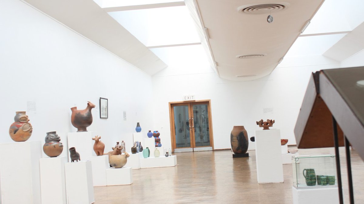 Our #tbt goes to MOULDING A NATION EXHIBITION The exhibition showed insights into what life was like for the people whose history is represented by the ceramics in the Gallery's collection. It contained works that bridge antiquity and contemporality. #NGZ #culturemonth