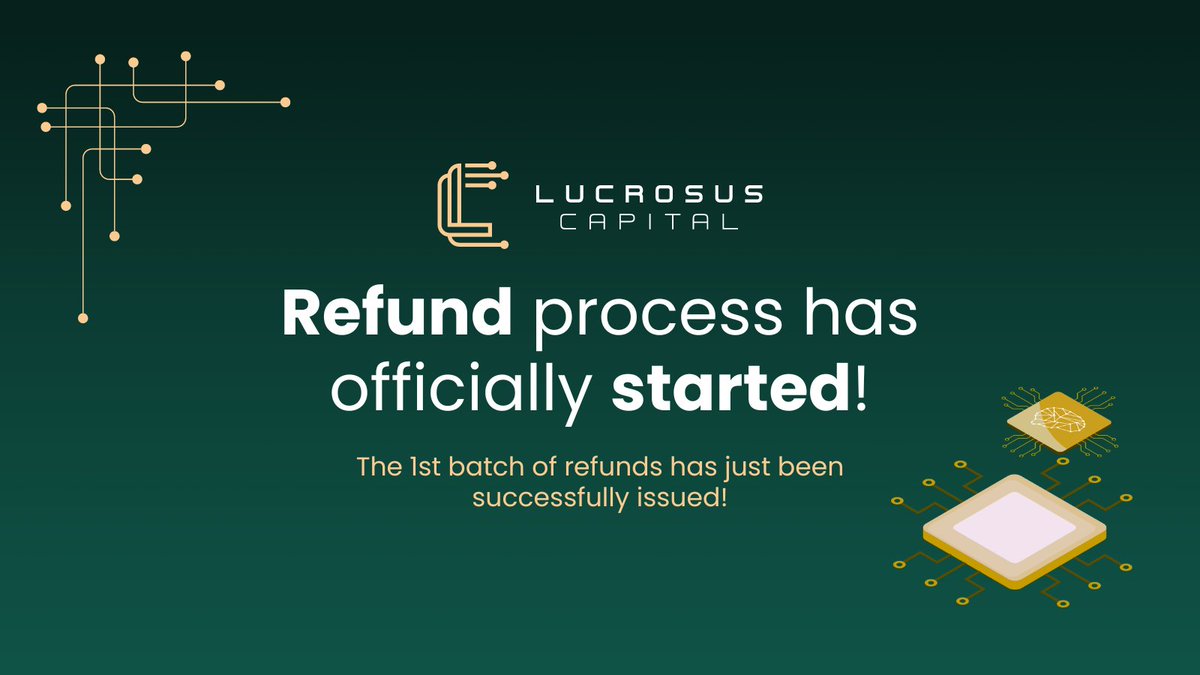 📣 The 1st batch of refunds has already been processed! 🌐

✅ Our refund process has officially started, and yesterday we successfully issued the first batch of refunds! According to the terms and conditions, there are still 3 batches left, with the next one scheduled for June