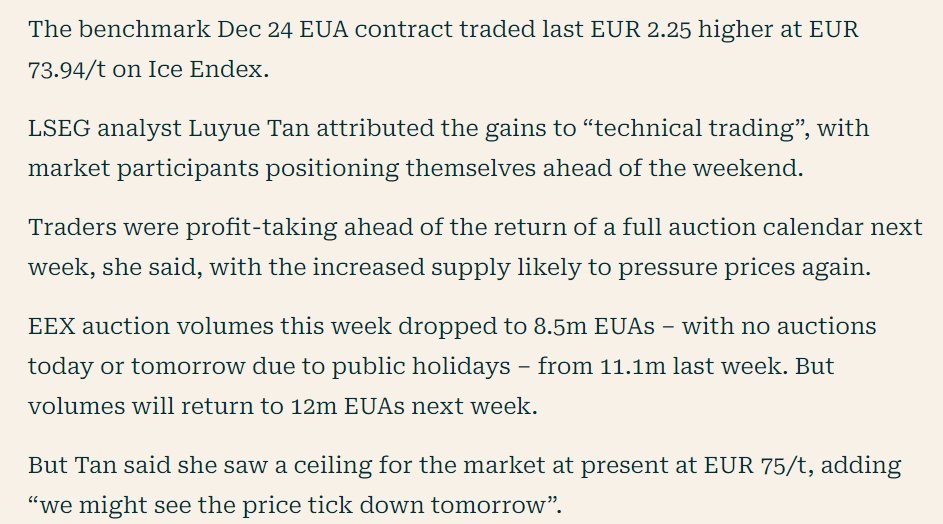🦊My great pleasure to share insights on today's DEC-24 EUA contract price rally #euets Link 🫱montelnews.com/news/7041713f-…