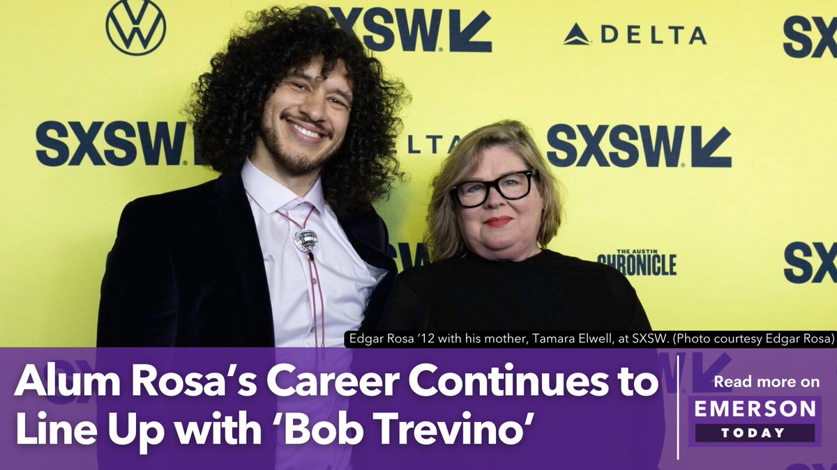 Edgar Rosa ’12 was at the @sxsw Film Festival this March when 'Bob Trevino Likes It', a film he produced, won the Grand Jury and Audience awards. He spoke to Emerson Today about his Emerson experience, his career, and more. . Read more: today.emerson.edu/2024/05/07/alu…