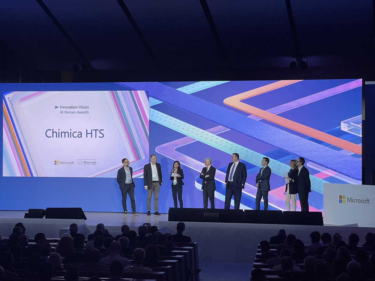 Chimica HTS vince la categoria Innovation Vision 🏆 #MicrosoftEnvisionAIConnection