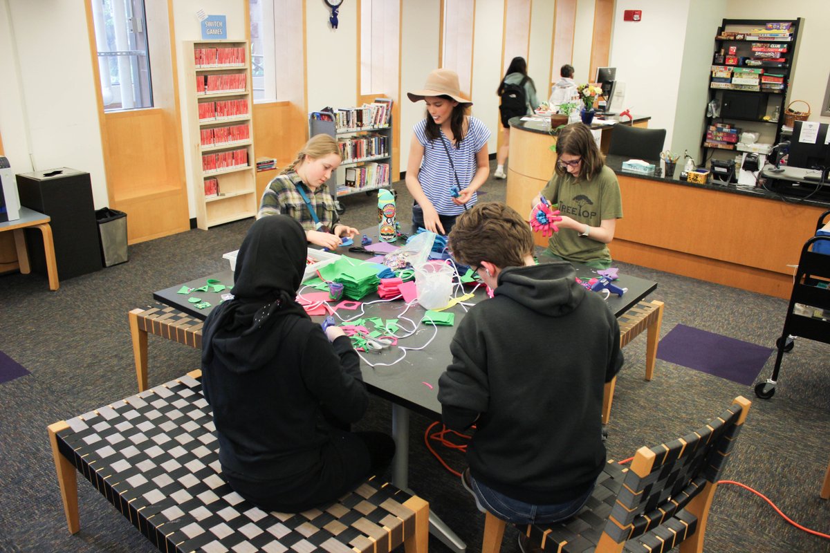 Crafternoons happen every Wednesday after school in the WFPL Teen Room – chill vibes only.✌️ . CRAFTERNOONS EVERY WEDNESDAY IN MAY | 3 PM TEEN ROOM | NO REGISTRATION . View the Teen Room Calendar: watertownlib.org/teencal . . #PublicLibrary #Library #Crafts #WatertownMA
