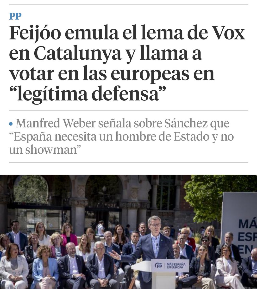 Feijóo ha logrado que no haya diferencias entre la extrema derecha de VOX y el PP. Es un fracaso rotundo para la democracia que el principal partido de la oposición asuma como propias las posiciones excluyentes que dividen a la sociedad y rompen consensos fundamentales.
