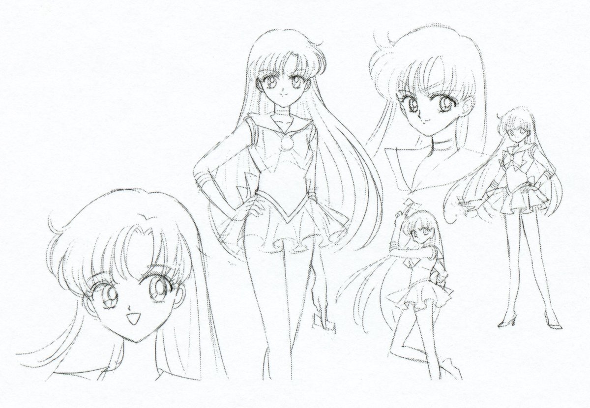 Rough sketches of Sailor Mars for Bandai apparel products. #SailorMoon