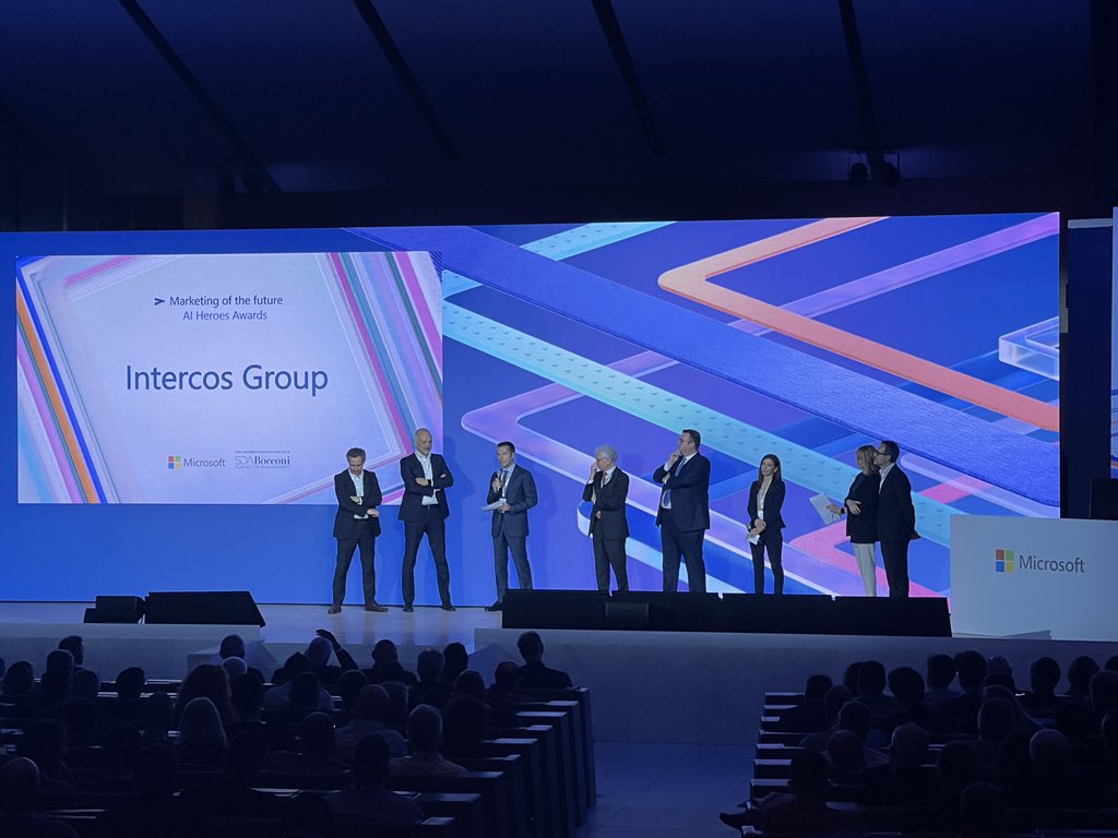 Intercos Group vince la categoria Marketing of the future 🏆 #MicrosoftEnvisionAIConnection