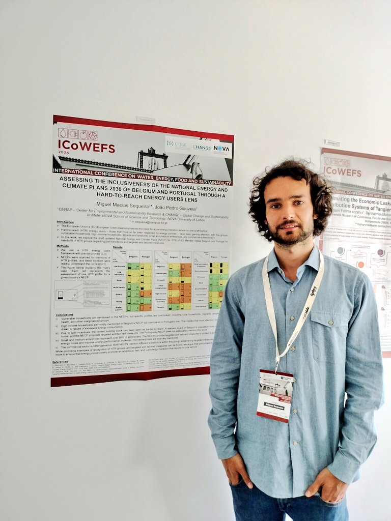 At IcoWEFS 2024 conference in Portalegre with a poster summarizing research on (non)inclusion of hard-to-reach energy users in National Energy and Climate Plans of Portugal and Belgium 🇵🇹🇧🇪 1/

I also took part in a keynote roundtable on solar deployment and agrivoltaics ⚡🌽