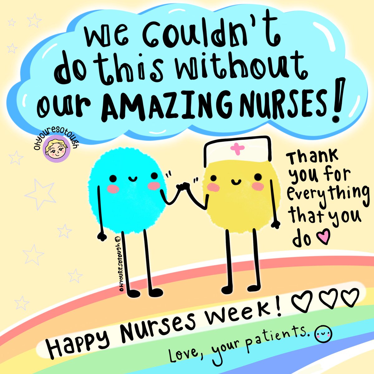 Thank you to all the amazing nurses out there. You truly make a difference in us getting through this. 🥹❤️ Happy Nurses Week!