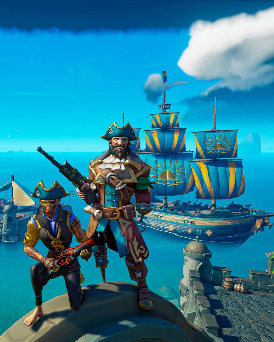 🇬🇧/ 🇺🇸: We present to you two rowdy pirates of our italian community to have won the #BeMorePirate contest and the blue hat: @betta_rdr2 won with her amazing in-game screenshots, while @pondolorosso won with his @SeaOfThieves-inspired tarot card set! You could be the next one 😉