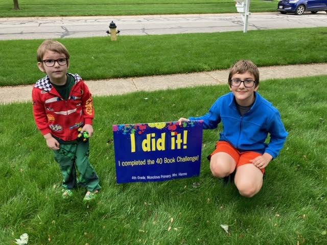 Miles A is our final 40 Book Challenge finisher for this year! And, you better sit down for these stats: he’s read 105 books, in 10 genres, for a total of OVER 8 MILLION WORDS READ! 🤯Amazing year of reading, Miles! 📚📚