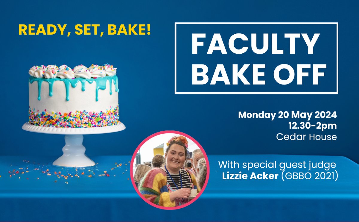 📢 Attention HLS colleagues! It's time to get your baking tins out in aid of @LWHCharity and enter our Faculty Bake Off competition on 20 May with special guest judge @lizzieacker_ 🧁 Get all the entry details on our intranet: bit.ly/TeamFHLS-Bake-… #ReadySetBake #TeamFHLS