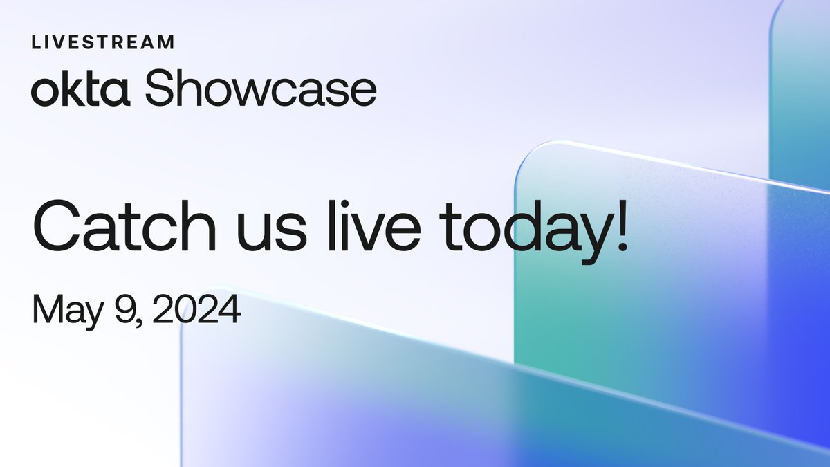 🔴 Happening today! Join us for #OktaShowcase, our exclusive mid-year event, packed with new innovations and updates from CEO @ToddMcKinnon and Okta product leaders. Catch the free livestream here 🎥 bit.ly/4cLldaI