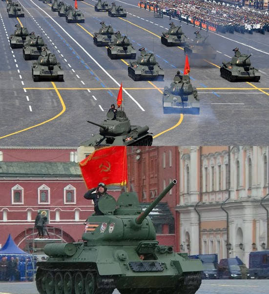 top: all the tanks on display during russia’s victory parade in 2020
bottom: the tank available in 2024
