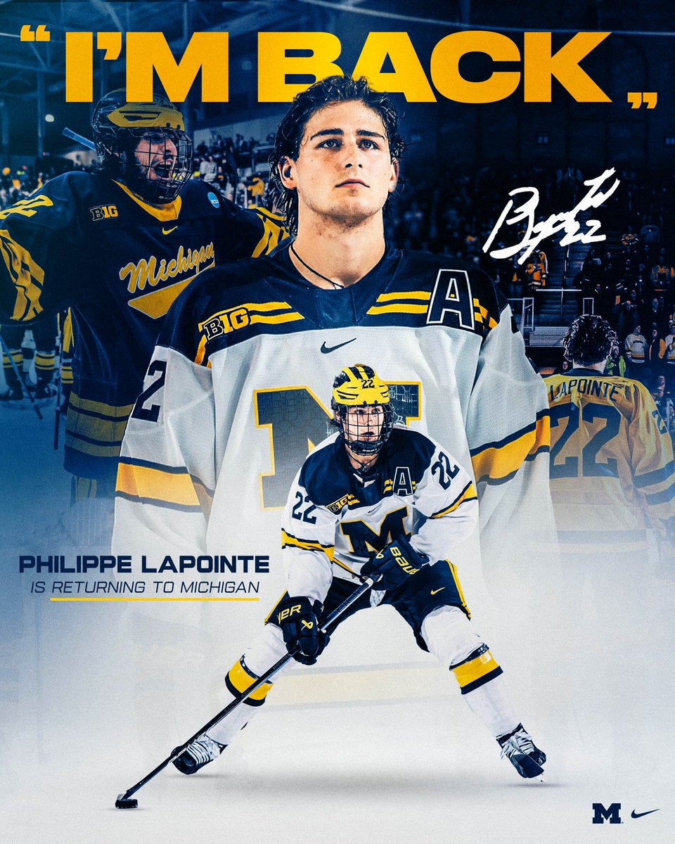 “Back for 〽️ore” - Philippe Lapointe #GoBlue