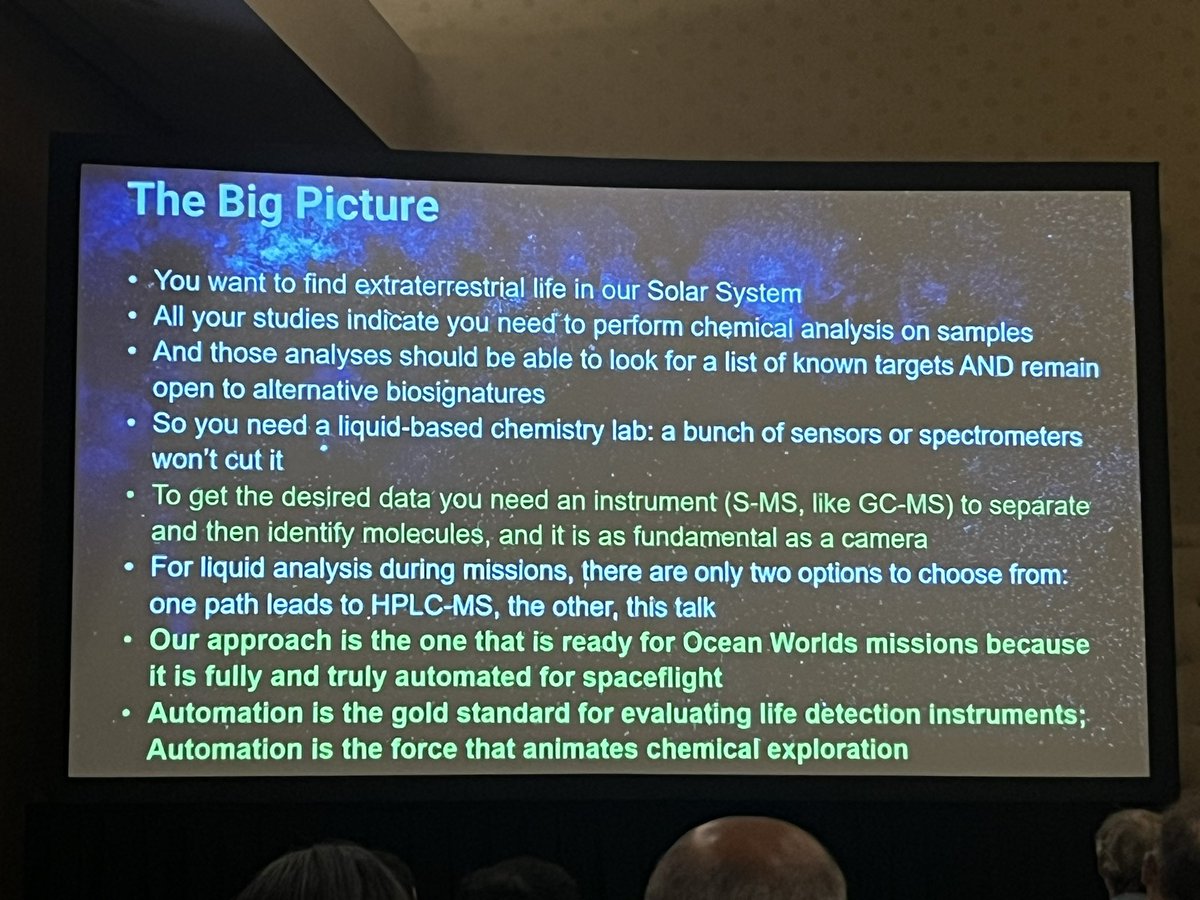 Stupid question from an ignorant engineer to #abscicon24 scientists - we talk about spectral biosignatures for exoplanets but chemical biosignatures is a must within the solar system. Why?