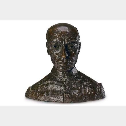 Portrait of India's first #PM Pandit Nehru (BUST) By Sir Jacob Epstein (1880 - 1959) Bronze,Conceived and cast 1948 Exhibited in Fifty Years of Bronzes and Drawings by Sir Jacob Epstein,Leicester Galleries,London,June 1960, no. 45 © @pundoles #CongressKeBabbarSher #Congress